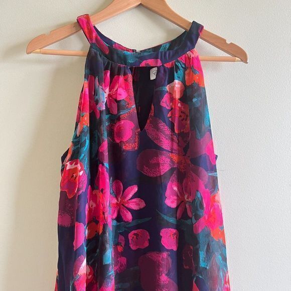 Eliza J‎ Women's Sleeveless Floral Print Dress Cutout Front Womens Size 8… - Picture 4 of 11